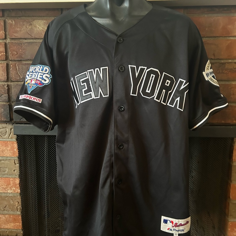 Majestic Black Yankee Stadium Jersey